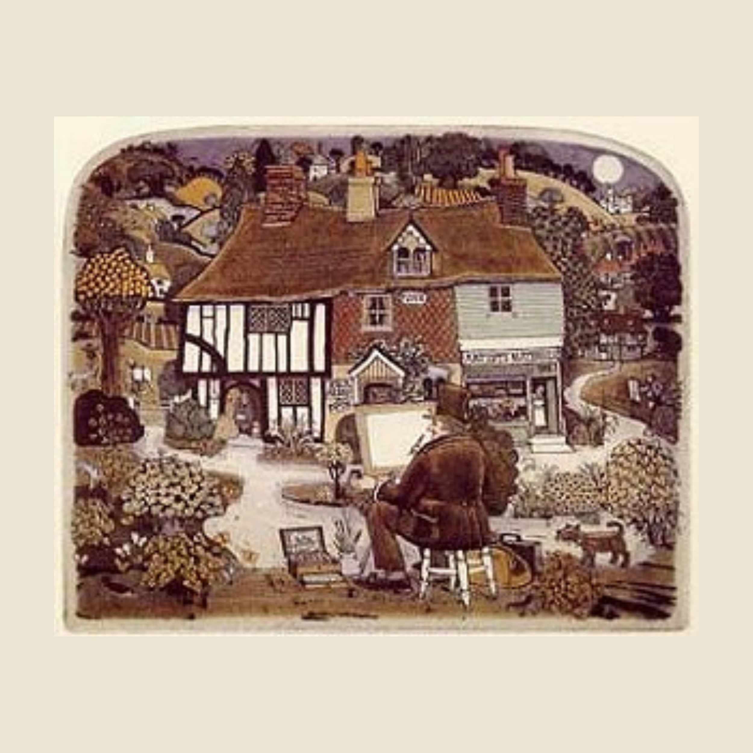 真作】【WISH】グラハム・クラーク Graham Clarke「Bakers Day」銅版画